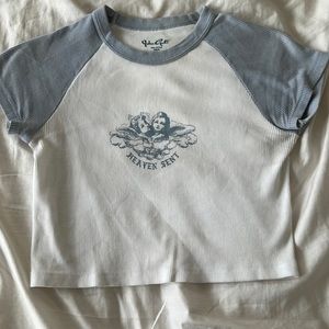 Brandy Melville Heaven Sent Baby Tee